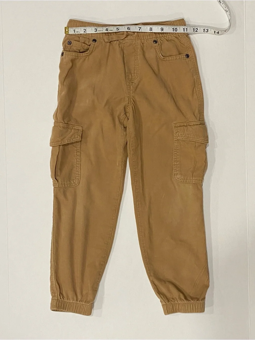 Gymboree Boys ‘Little Snowflake’ Tan Corduroy Pull-On Cargo Joggers Size 5